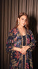 Rubal Kakkar in Navy Blue Crepe Embroidered Fusion Wear