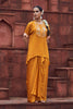 Mustard Yellow Satin Embroidered Sharara Kurta Set