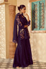 Navy Silk Organza Embroidered Kurta Set