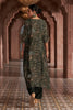Dark Green Silk Embroidered Kurta Set