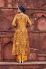 Mustard Silk Embroidered Kurta Set