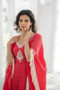 Red Long Kaftaan Set