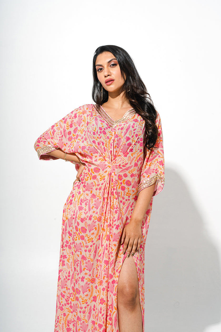 Floral Printed Kaftaan