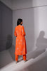 Orange Floral Printed Kurta Set