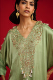 Sage Green Kaftan Kurta Set