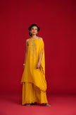 Mustard Yellow Offshoulder Kurta Set