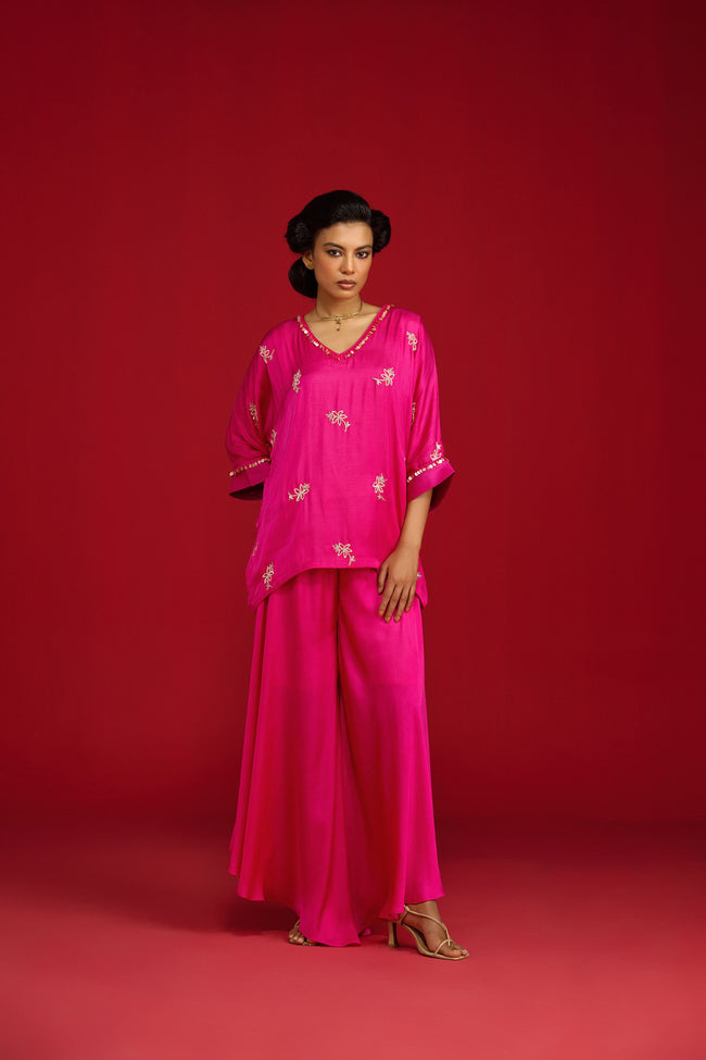 Pink Festive Co-ord Set