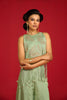 Sage Green Croped Top And Pants Set