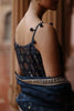 Blue dupion silk Printed Sharara Set
