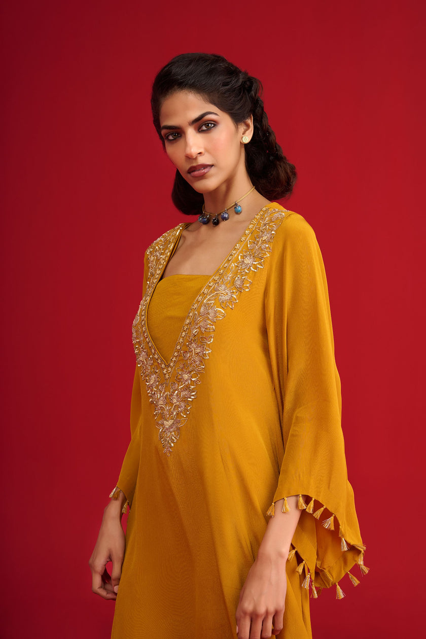 Mustard Yellow Kurta Set