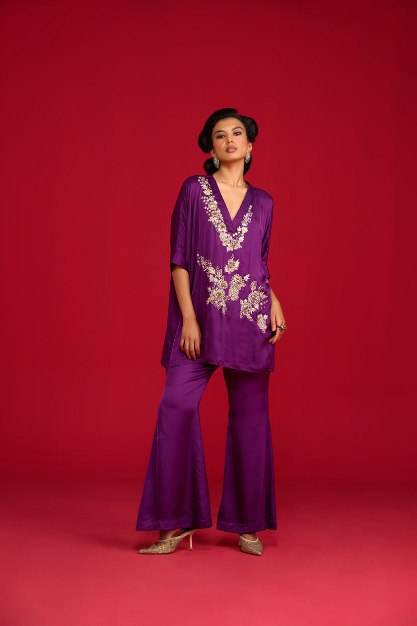 Purple Festive Co-ord Set