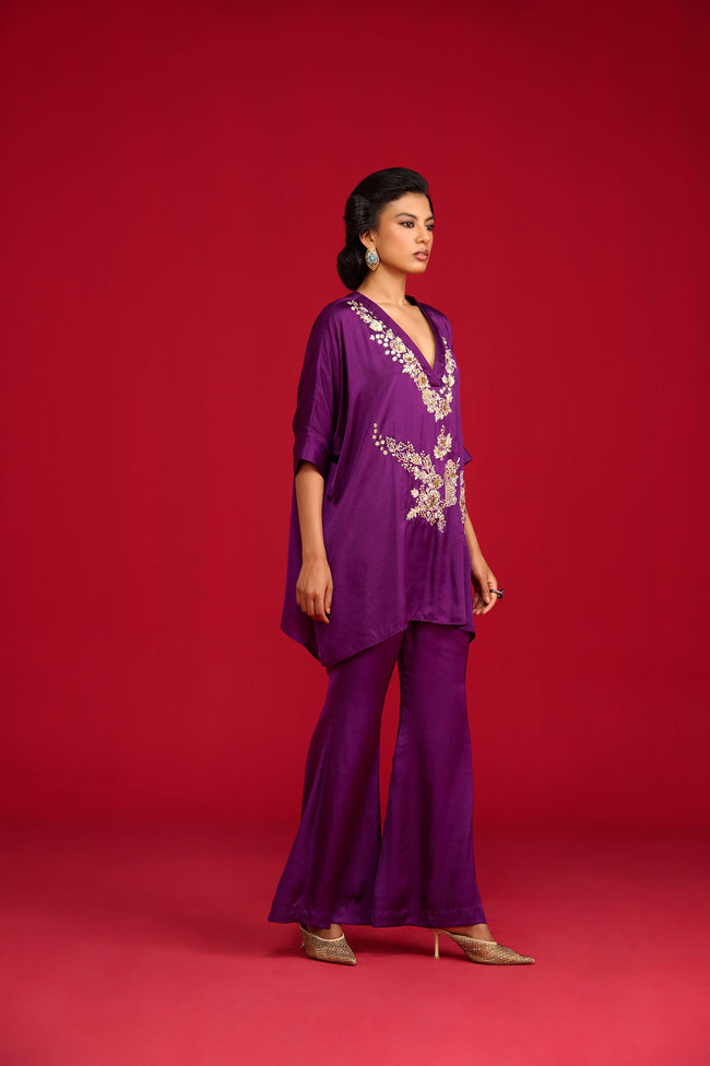 Purple Festive Co-ord Set