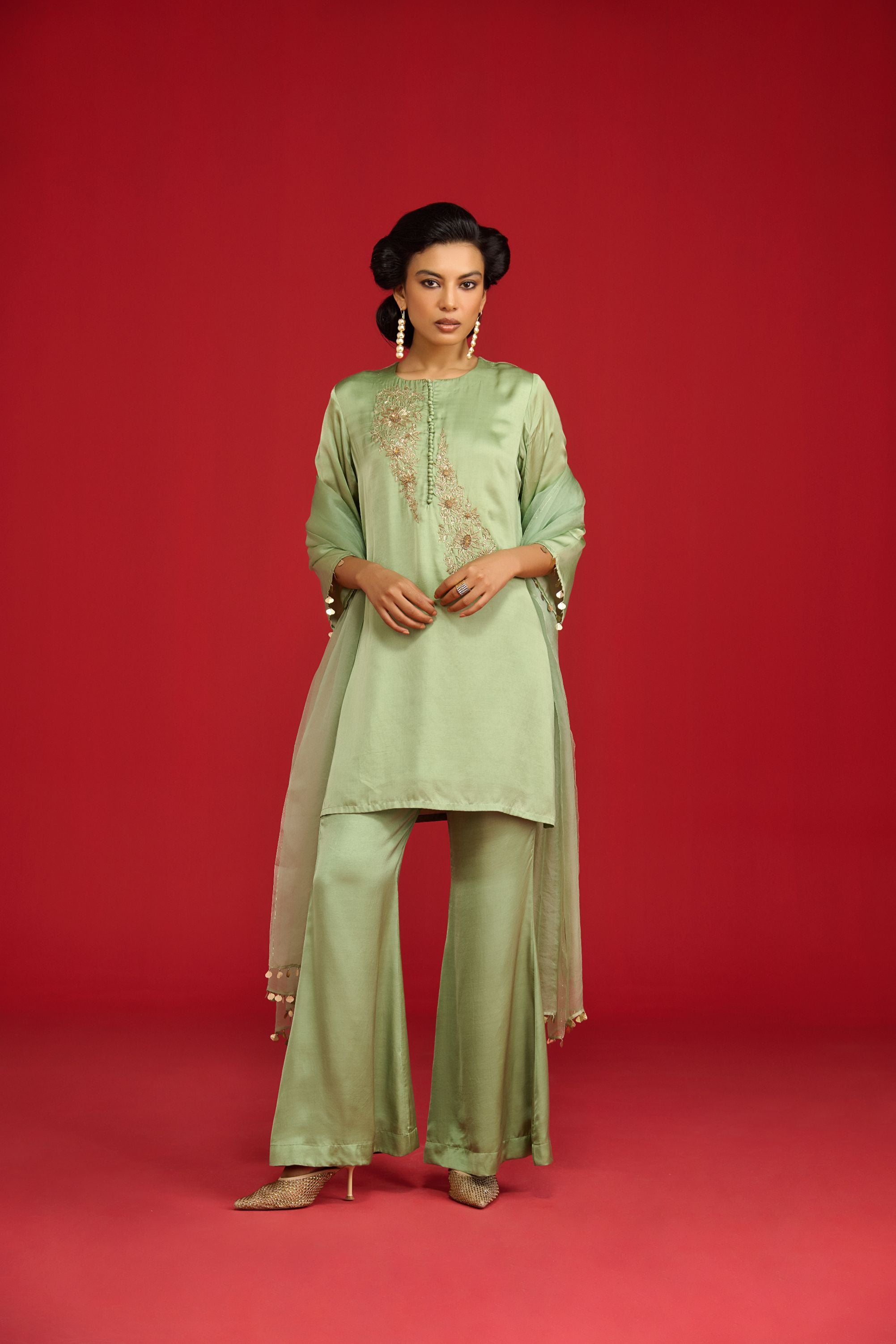 Sage Green Kurta Set