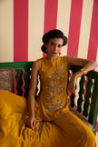 Mustard Yellow Sharara Set