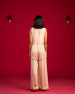Champagne Jumpsuit And Jacket Set