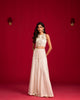 Ivory Crop Top And Palazzo Set