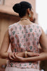 Pink Dupion Silk Printed Waistcoat and Skirt Set