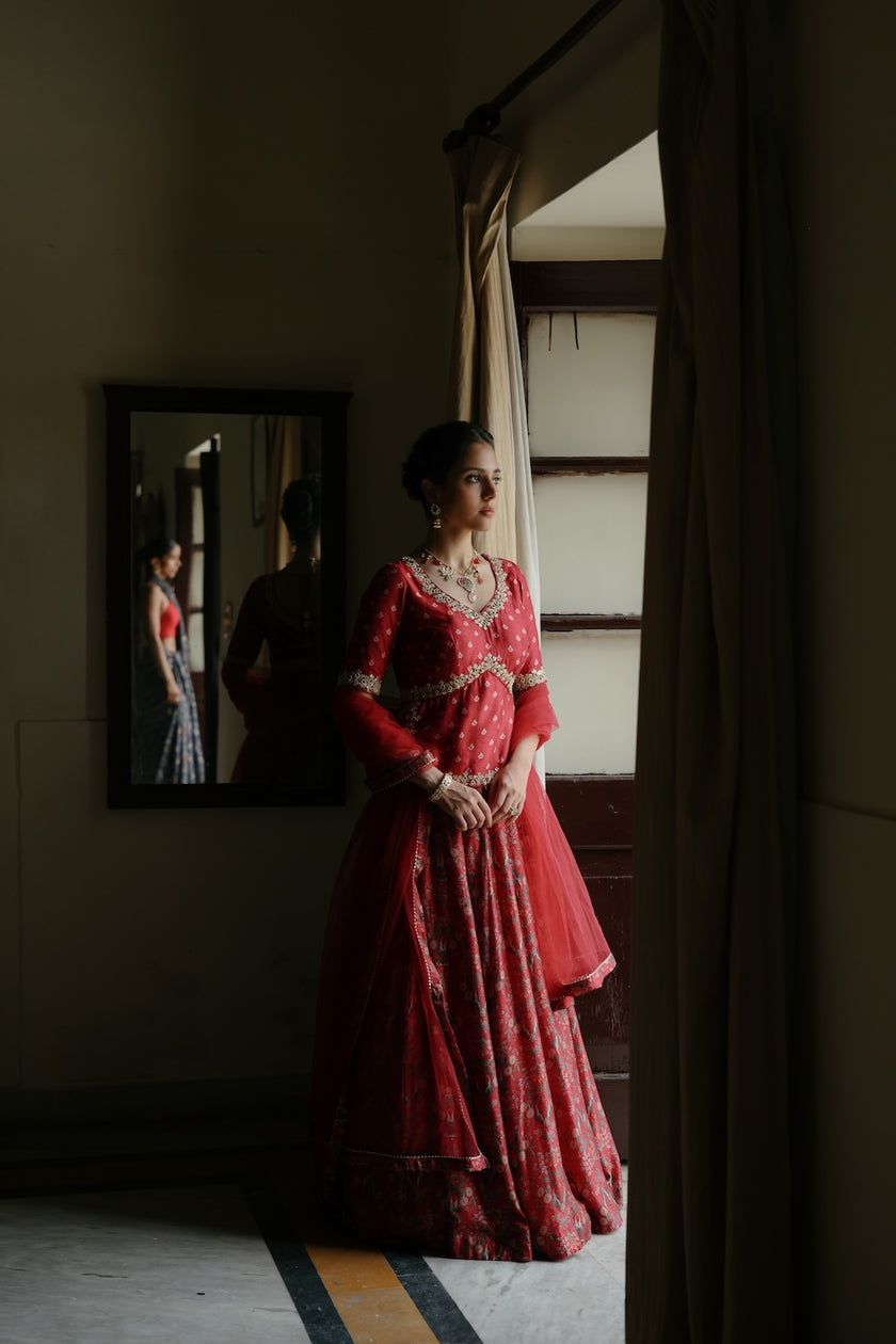 Red Lehenga Set