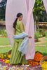 Green Tissue Hand Embroidered Sharara Set